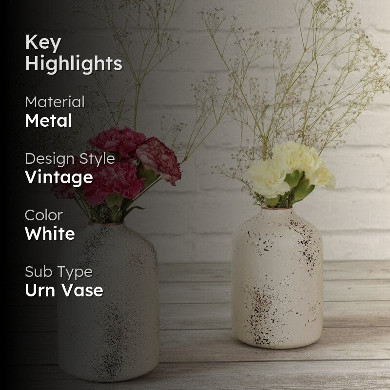 Hela Bottle Vase (White) - Set Of Two media 2