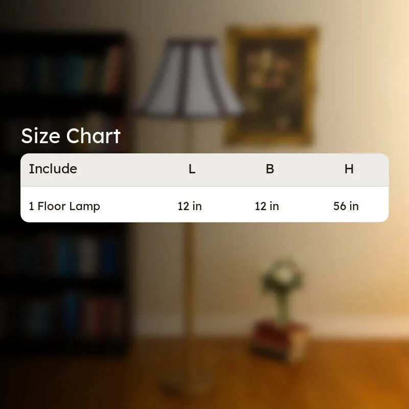 Soft Line Wooden Floor Lamp - White & Black media 8