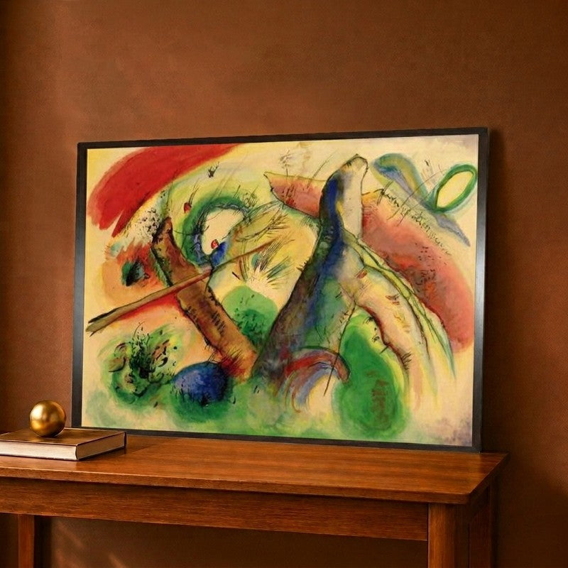 Composition E 1916 Canvas Wall Painting - 28 x 20 Inches