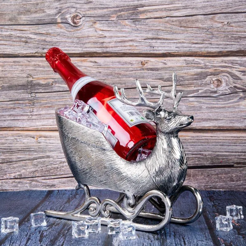 Reindeer Sleigh Bottle Holder media 1