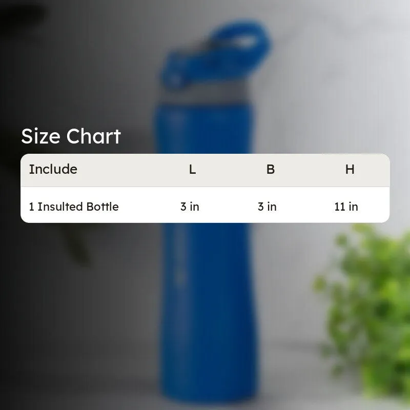 Handy Quench Hot & Cold Thermos Water Bottle (Blue) - 750 mL media 8