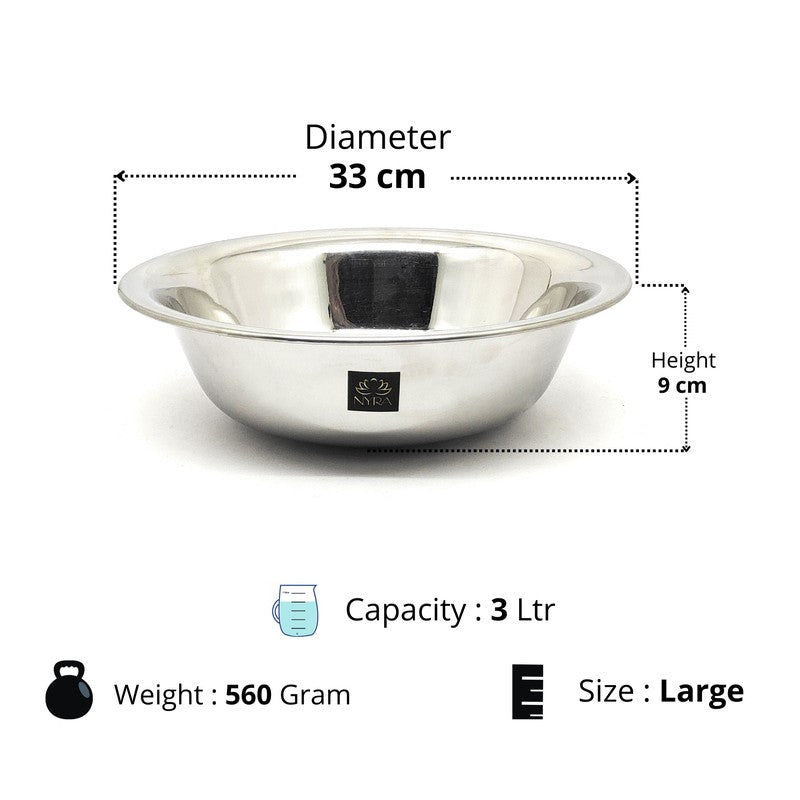 Blendora Stainless Steel Mixing Bowl - 3000 mL media 9