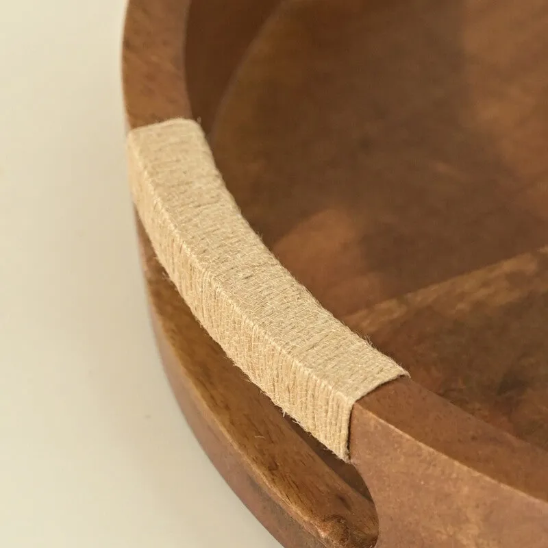 Musa Round Wooden Tray media 4