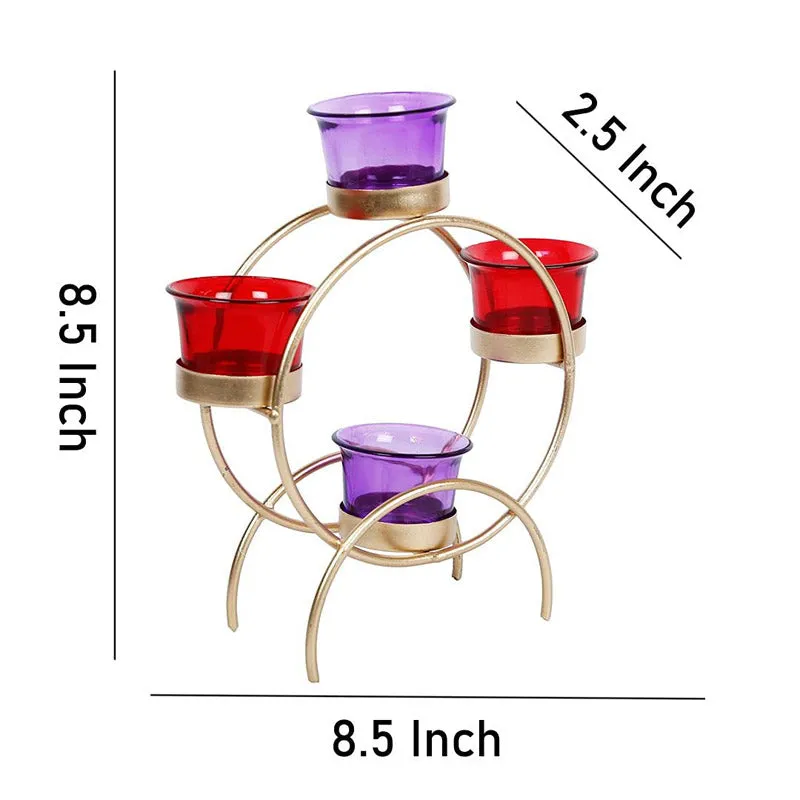 Lasna Glass Tealight Candle Holder - Five Piece Set media 5