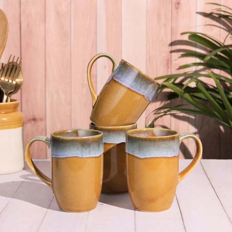 Drinara Ceramic Coffee Mug (250 mL Each) - Set of Four media 8