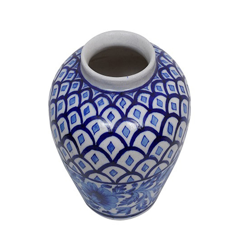 Cerulean Handpainted Vase media 5