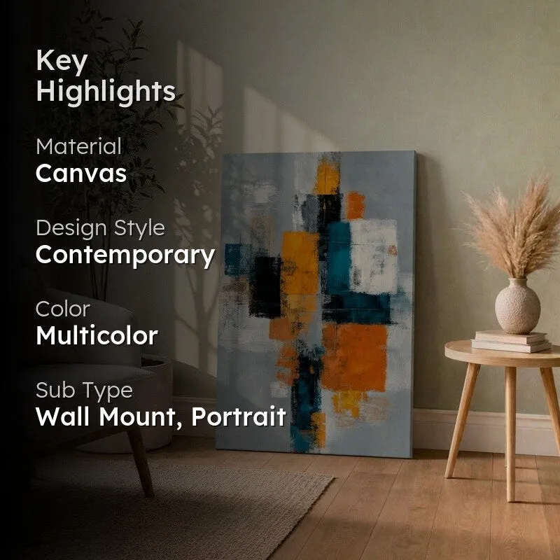 Intersect Form Abstract Canvas Wall Art media 2