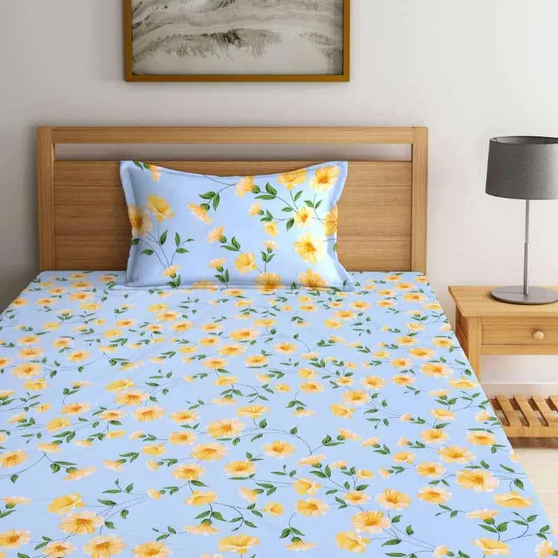 Allamanda Printed Bedsheet - 150 GSM media 5