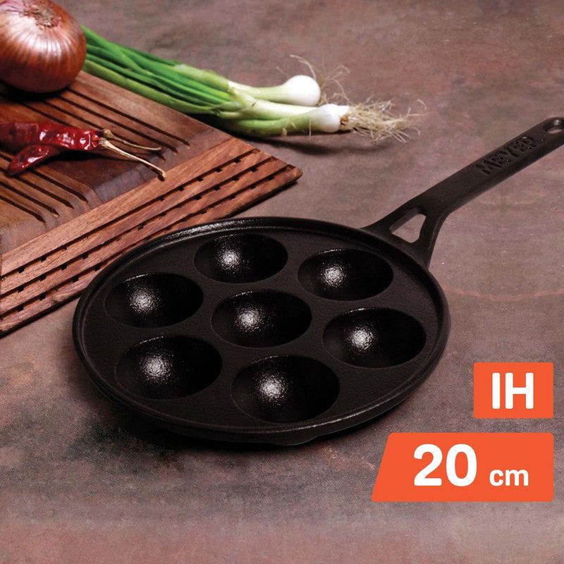 Meyer Long Handle Cast Iron Paniyaram Pan media 4