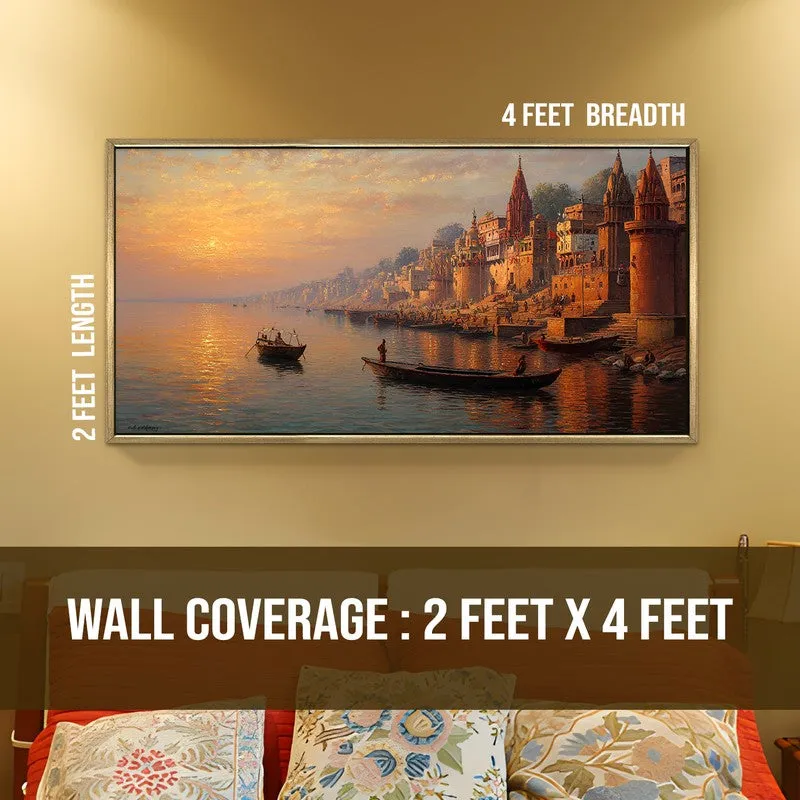 Golden Ghats of Banaras Wall Art media 8