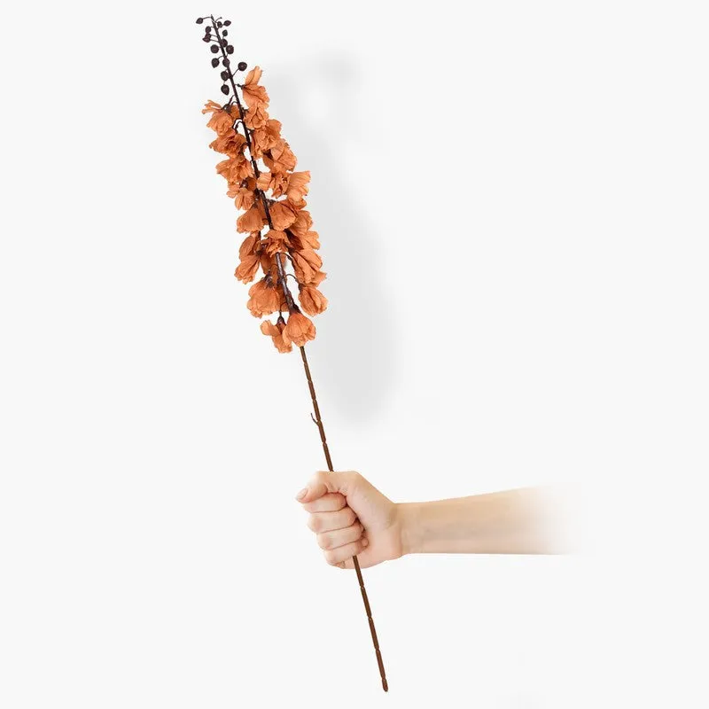 Aura Blooms (Orange) Lifelike Faux Floral Dcor - Set Of Two media 4