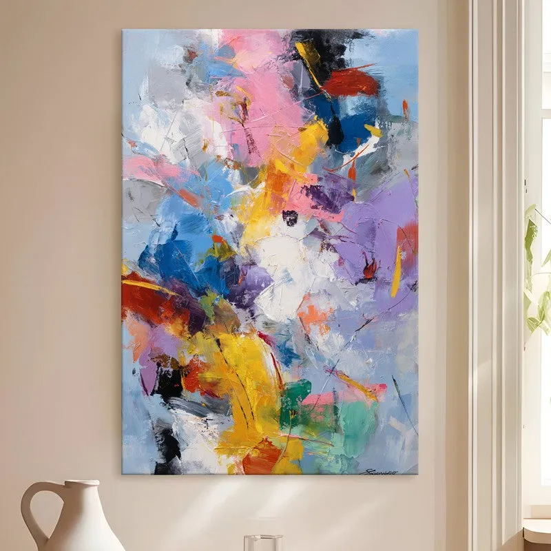 Pigment Surge Grid Canvas Wall Art media 4