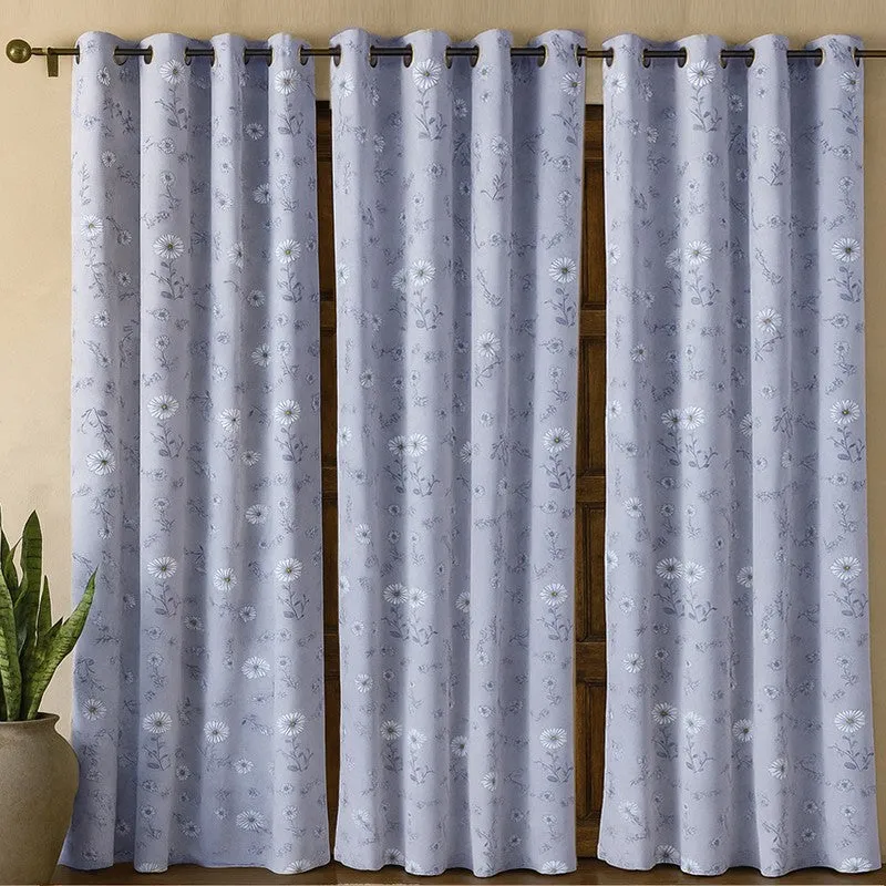 Floral Whispers Curtain - Set Of Three media 1