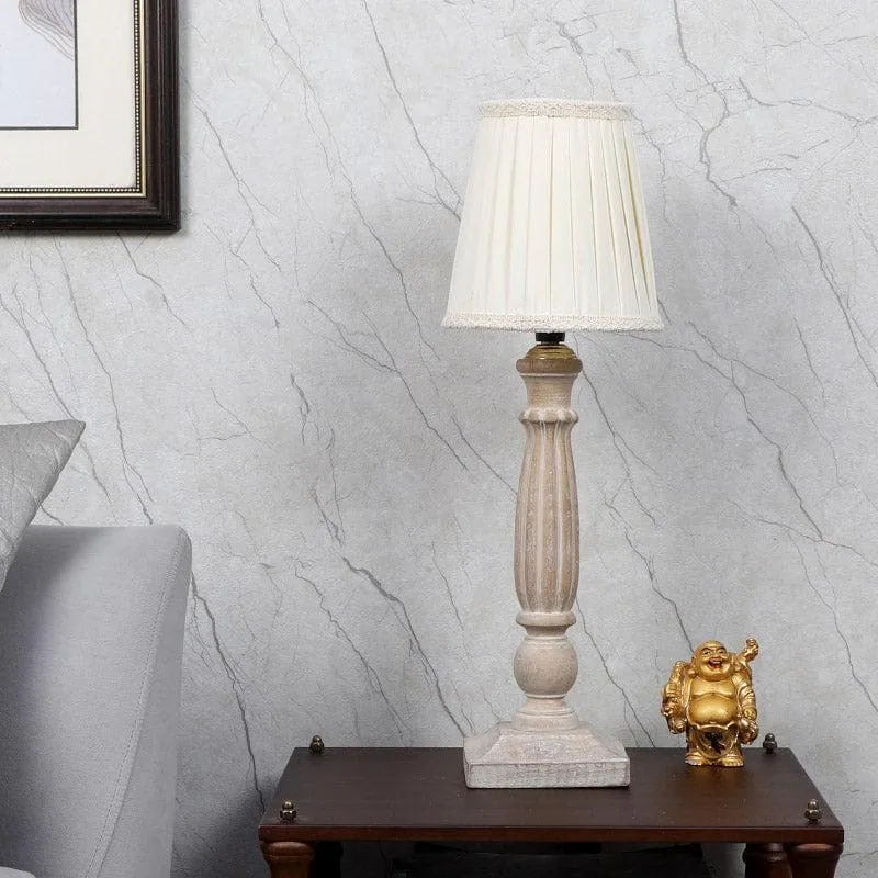 Maritza Magni Fabric Table Lamp - White media 3