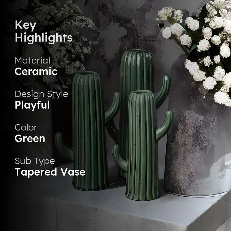 Cacti Bunch Vase - Set Of Three media 2