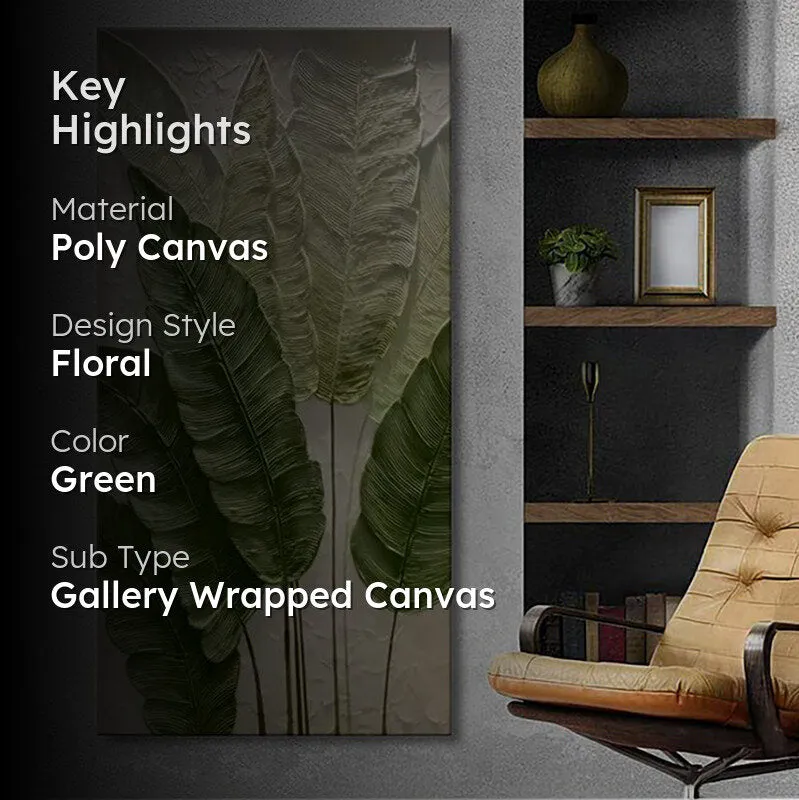 Banana Leaves Poly Canvas Wall Painting media 2