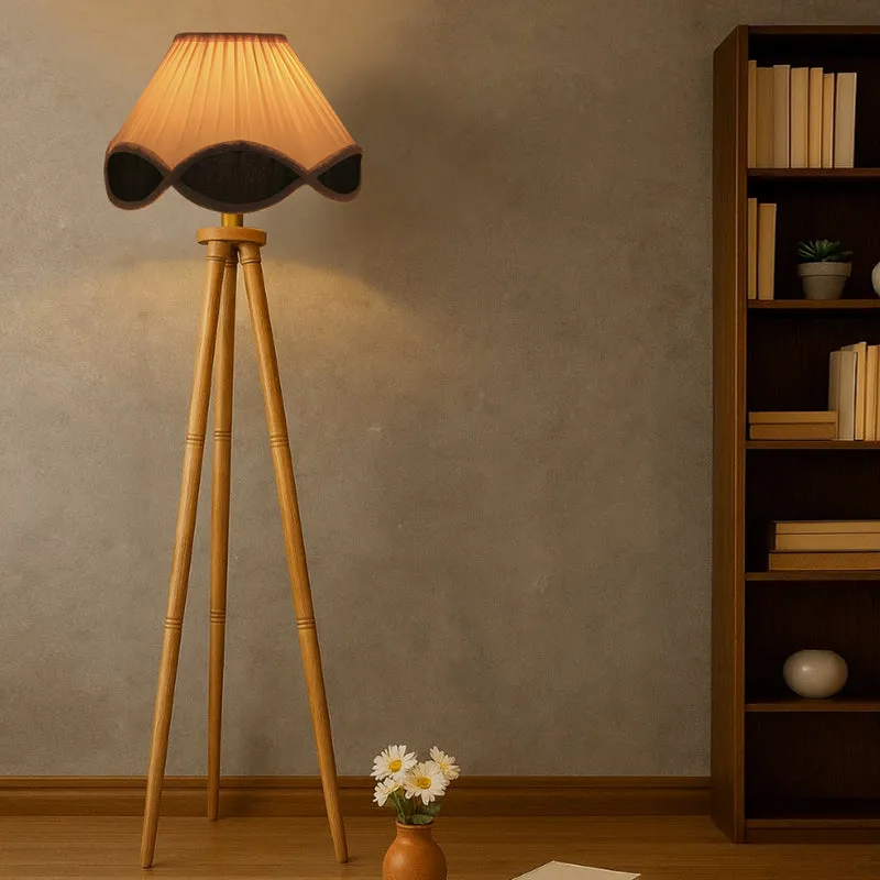 Valencia Tripod Floor Lamp - White, Black media 1