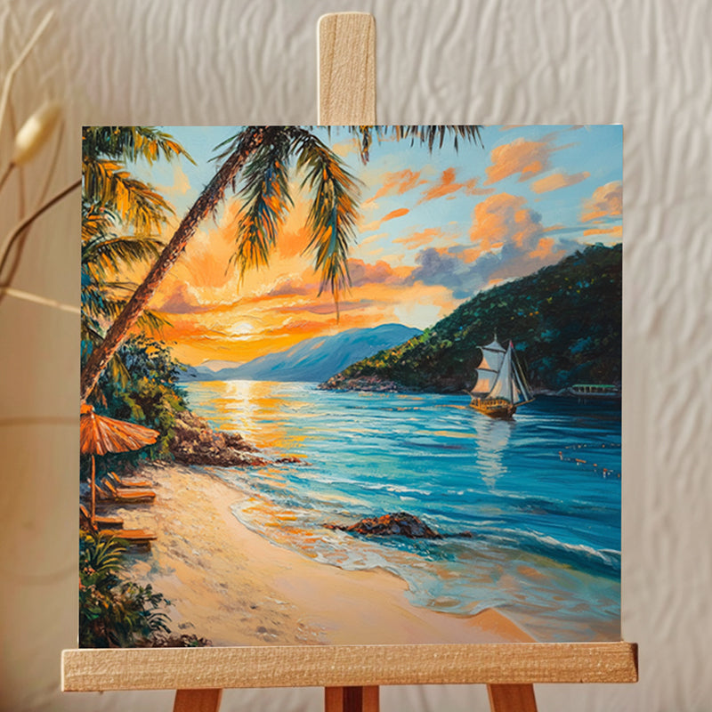 Yacht At Tropics Showpiece
