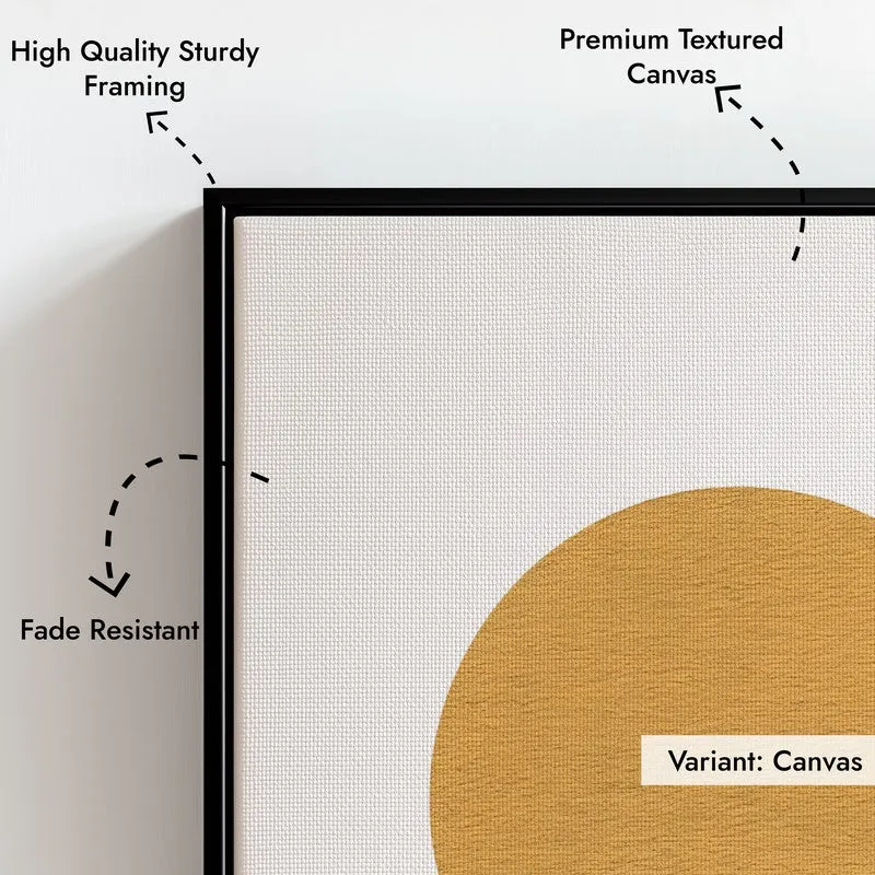 Radiant Balance Canvas Wall Painting With Black Frame media 5