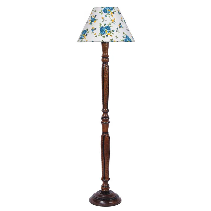 Alba Hima Vintage Wooden Floor Lamp media 6