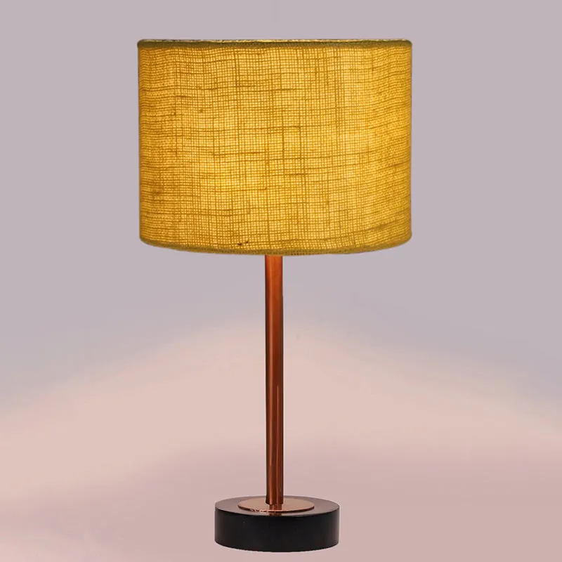 Sienna I Rodin Wooden Table Lamp - Yellow,Copper,Black media 5
