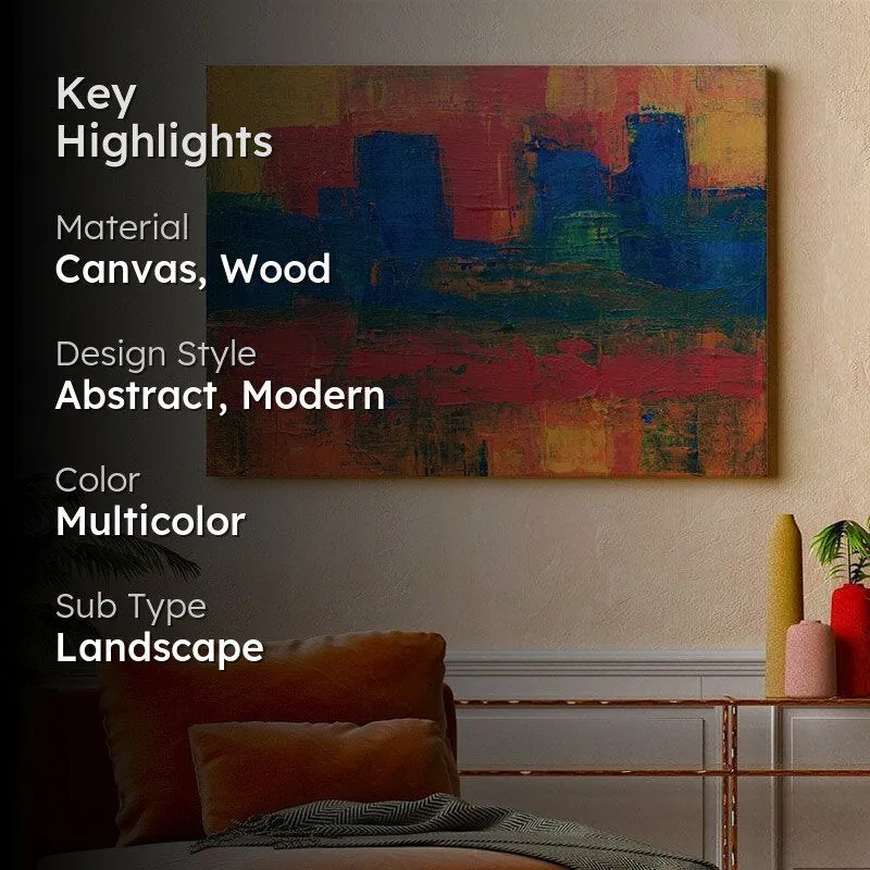 Color Haza Abstract Painting - Gallery Wrap media 2