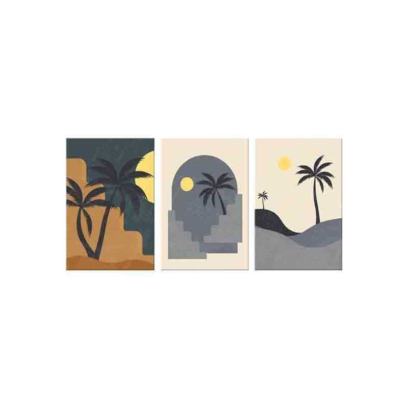 Seasons Poly Canvas Wall Art - Set of Three media 5