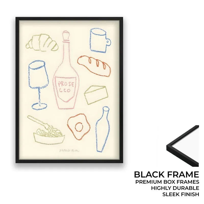 Flavour Feast Archival Canvas Wall Art - Black media 8