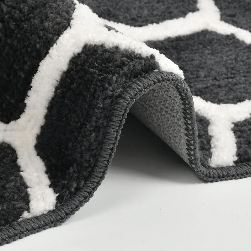 Trevona Cotton Bath Mat - Grey media 5