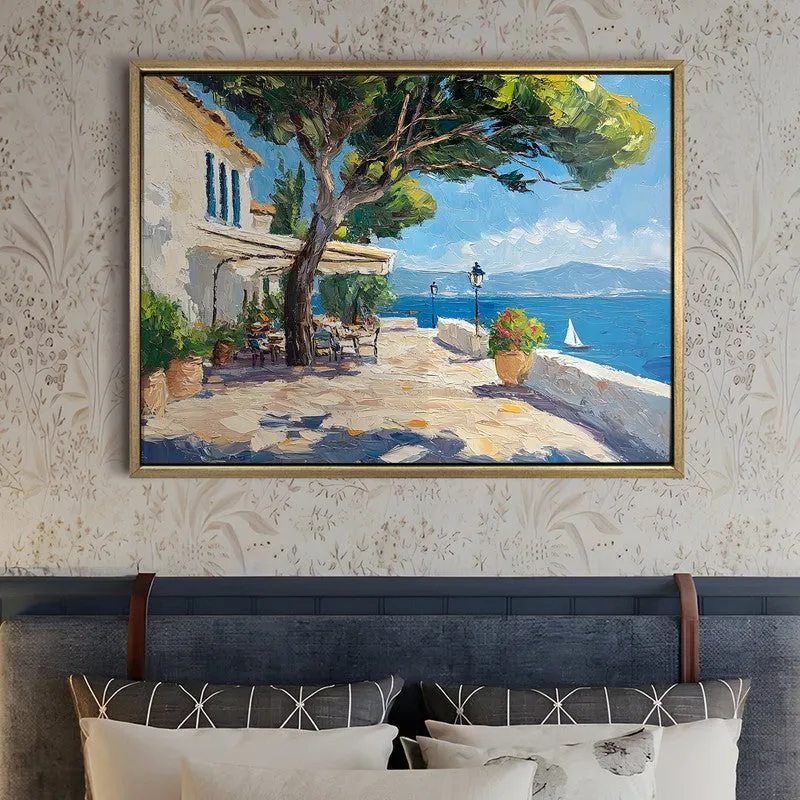 Gilded Horizon Canvas Wall Painting With Frame media 5