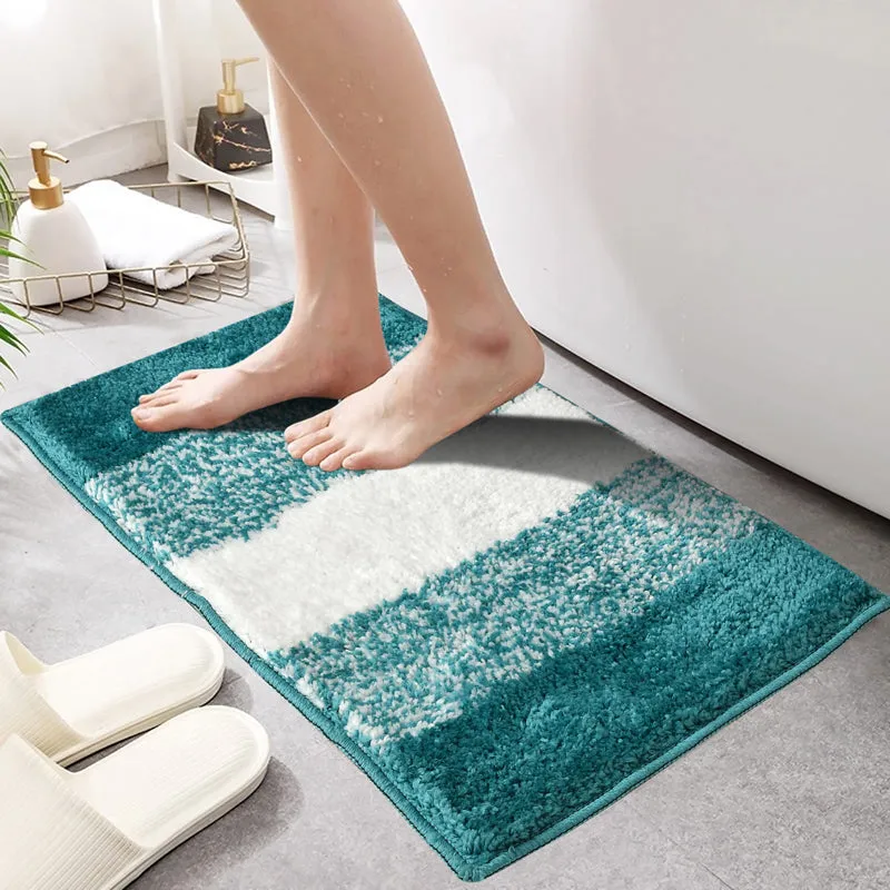 Orlina Cotton Bath Mat - Aqua Blue media 3