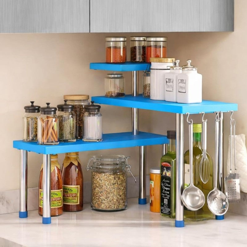 Smart Stack Blue PVC Shelves
