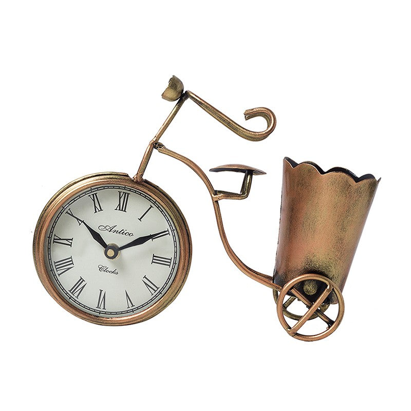 Bicycle Clock With Stationery Holder Cum Clock media 3