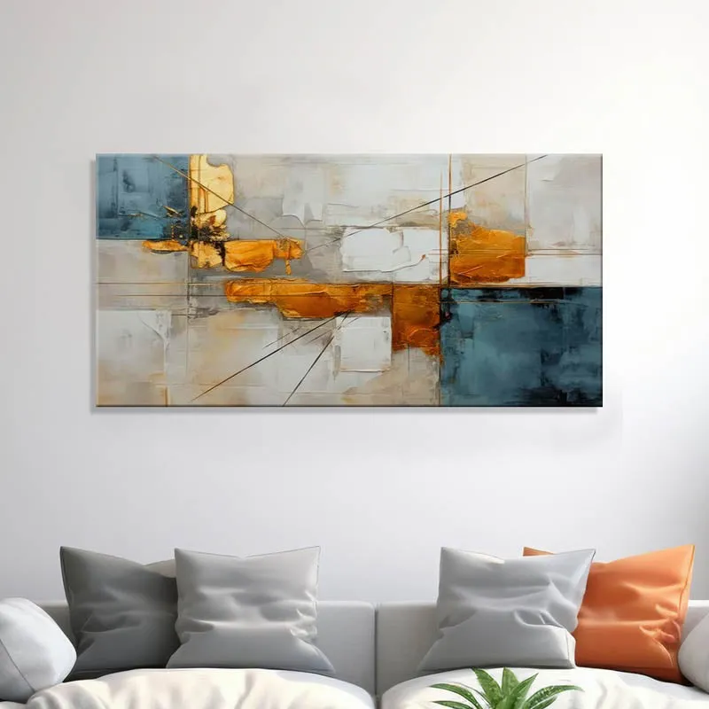 Minimalist Coastal Poly Canvas Wall Painting media 1