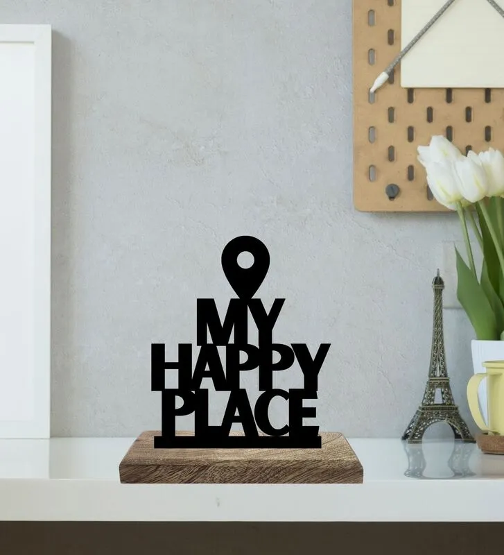 Homely Happiness Typography Showpiece - Set Of Two media 3