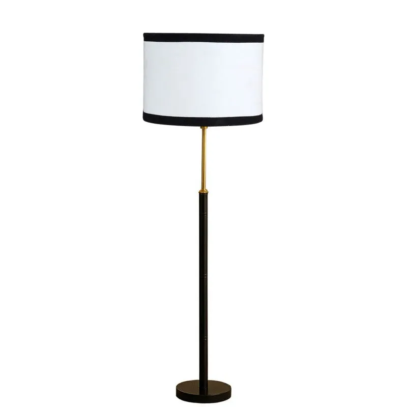 Nordic Glow Wooden Floor Lamp - White & Black media 5