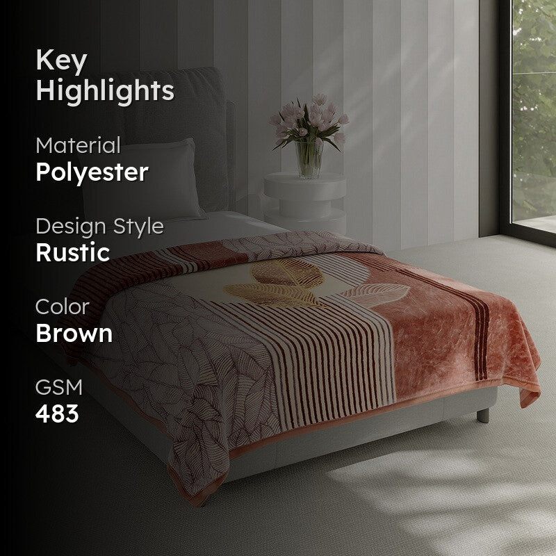 Monte Carlo Autumn Embrace Blanket - 483 GSM media 2