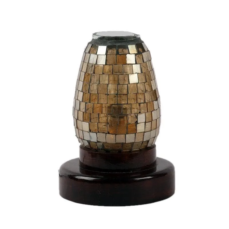 Disco Bell Glass Table Lamp - Black,Silver media 6