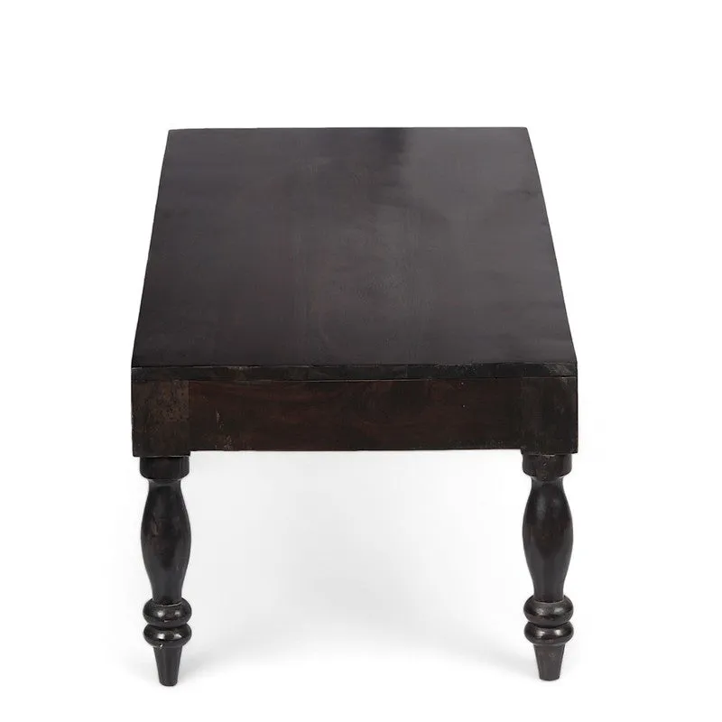 Zynex Sheesham Wooden Center Table - Black media 4