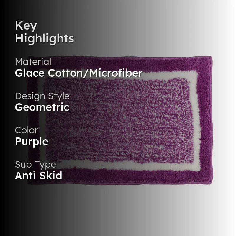 Velora Cotton Bath Mat - Purple media 2