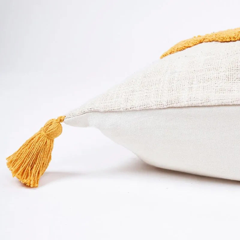 Happy Scrawl Tufted Cushion Cover Set - Set Of Two media 8