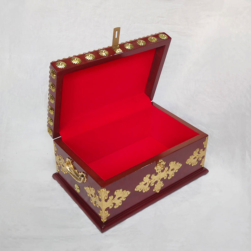 Trela Decorative Wood Jewel Box - Brown media 5