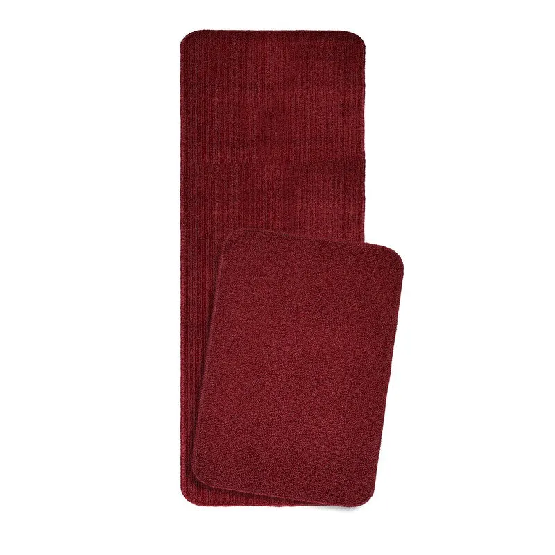 SimpleSoft Kitchen Floor Mats (Maroon) - Set of Two media 3
