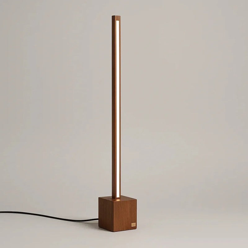 Slim Rose Wood LED Wooden Floor Lamp media 3