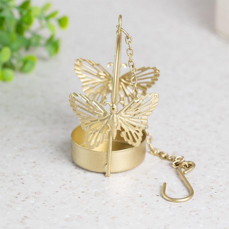 Butterfly Ethnic Tealight Candle Holder - Set Of Two media 3