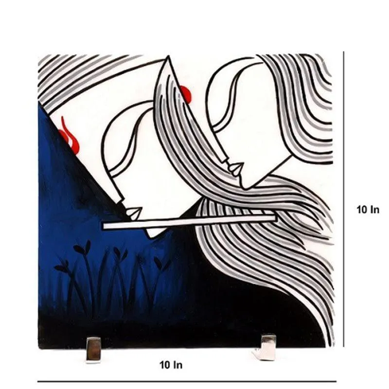 Eternal Love Hand Painted Marble Showpiece media 4