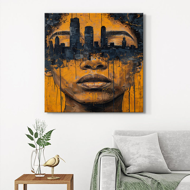 Girl In Dreamland Wall Painting