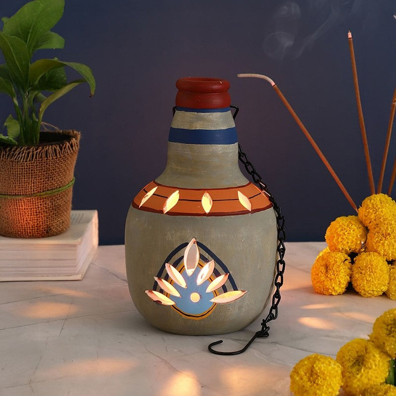 GlowCrest Candle Holders Grey
