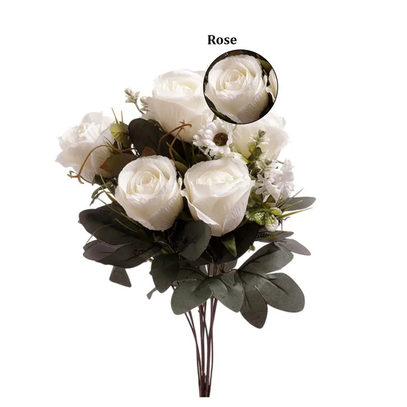 AarviDecor Pure Rose Silk Artificial Flowers media 6