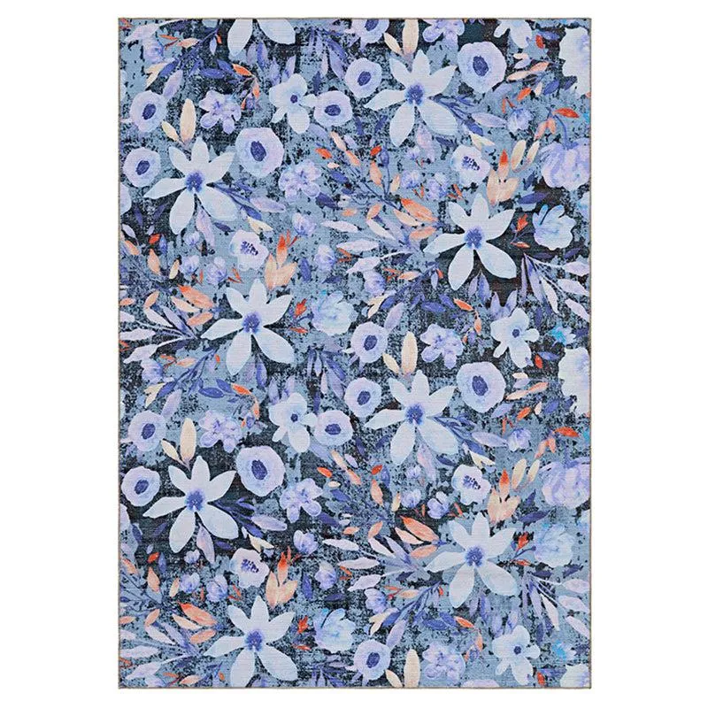 Abigail Floral Carpet - Blue media 1